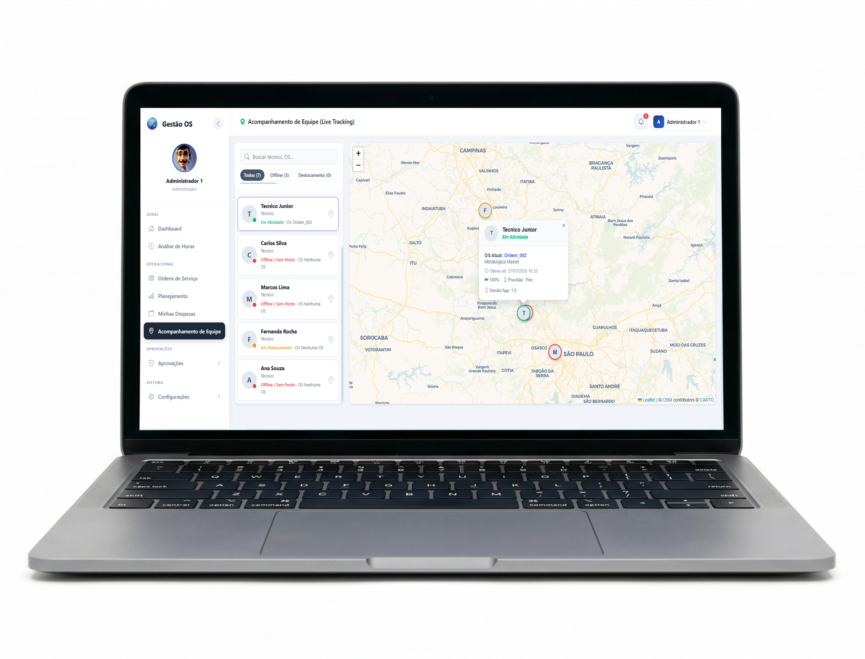 Rastreamento em Tempo Real